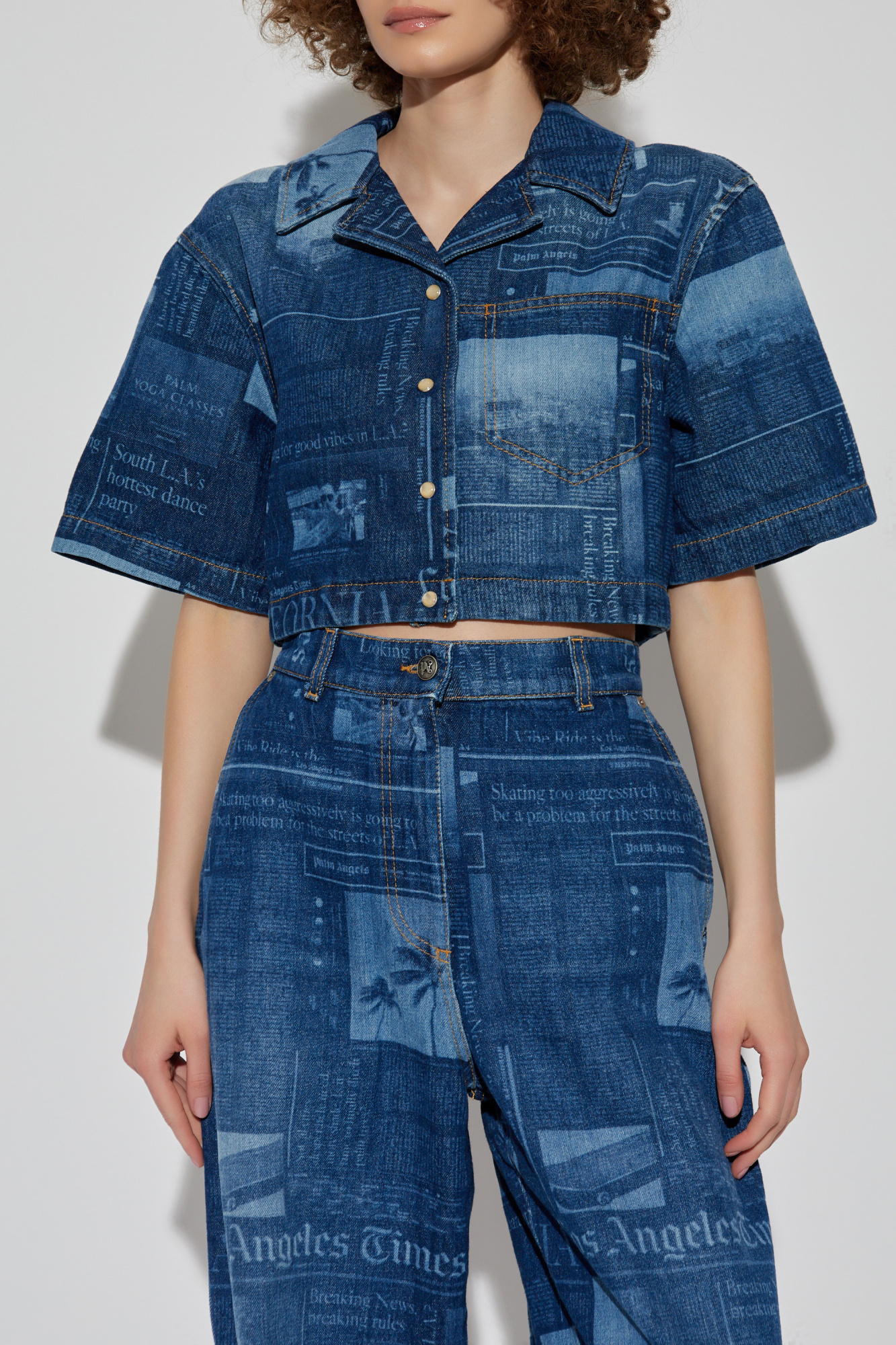 Palm Angels Denim shirt | Women's Clothing | Vitkac